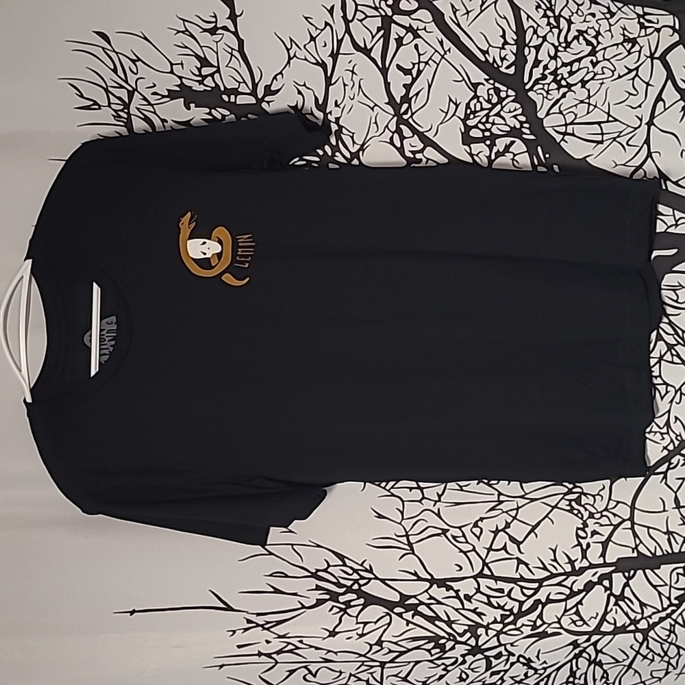 Snake and Skeleton Black Short Sleeve T-shirt
